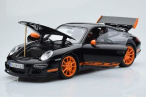 Porsche 911 997 GT3 RS ブラック AUTOart 1:18 WAP02112017 メタル - 画像 2/8