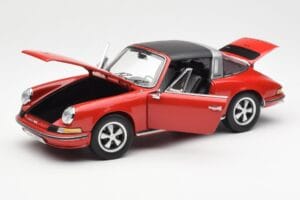 Porsche 911 Targa S レッド Schuco 1:18 450036200 メタル - 画像 2/9