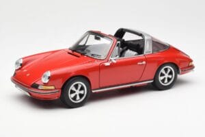 Porsche 911 Targa S レッド Schuco 1:18 450036200 メタル - 画像 3/9