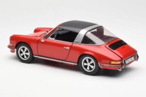 Porsche 911 Targa S レッド Schuco 1:18 450036200 メタル - 画像 8/9