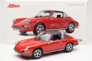 Porsche 911 Targa S レッド Schuco 1:18 450036200 メタル - 画像 9/9