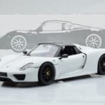 Porsche 918 Spyder Weissach Package ホワイト ブラックホイール Minichamps 1:18 - image 9 of 9