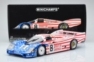Porsche 956L Spirit of America #8 G. Follmer / J. Morton / K. Miller 24 Hours of Le Mans 1986 Minichamps 1:18 180866508 メタル - 画像 8/8