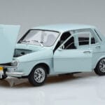 Renault 12 TS ライトブルー Norev 1:18 185219 メタル - image 2 of 7