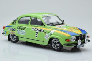 Saab 96 V4 #2 S. Blomqvist / H. Sylvan Rally Sweden 1976 IXO 1:18 18RMC085B メタル - 画像 4/6