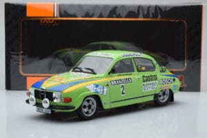 Saab 96 V4 #2 S. Blomqvist / H. Sylvan Rally Sweden 1976 IXO 1:18 18RMC085B メタル - 画像 6/6