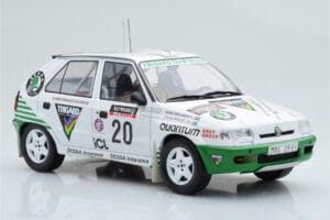 Skoda Felicia #20 S. Blomqvist / B. Cederberg Rally RAC Lombard 1995 IXO 1:18 18RMC147 メタル - 画像 4/6