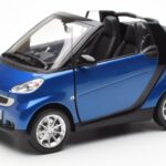 Smart Fortwo 451 カブリオ ブルー & ブラック Minichamps 1:18