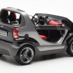 Smart Fortwo Crossblade カブリオレ シルバー ブラック Kyosho 1:18 - image 2 of 6