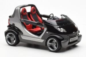 Smart Fortwo Crossblade カブリオレ シルバー ブラック Kyosho 1:18 13440 メタル - 画像 4/6