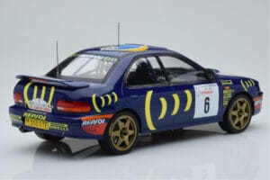 Subaru Impreza 555 #6 P. Liatti / C. Cassina Tour de Corse 1995 IXO 1:18 18RMC063C メタル - 画像 2/6