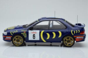 Subaru Impreza 555 #6 P. Liatti / C. Cassina Tour de Corse 1995 IXO 1:18 18RMC063C メタル - 画像 3/6