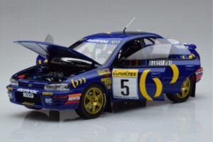 Subaru Impreza #5 C. Sainz / L. Moya 2nd Place Rally Monte Carlo 1995 Kyosho 1:18 08962B メタル - 画像 2/9