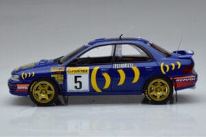 Subaru Impreza #5 C. Sainz / L. Moya 2nd Place Rally Monte Carlo 1995 Kyosho 1:18 08962B メタル - 画像 4/9