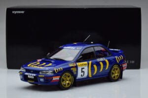 Subaru Impreza #5 C. Sainz / L. Moya 2nd Place Rally Monte Carlo 1995 Kyosho 1:18 08962B メタル - 画像 9/9