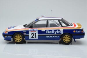 Subaru Legacy RS #21 C. McRae / D. Ringer RAC Rally 1991 IXO 1:18 18RMC080B メタル - 画像 3/6