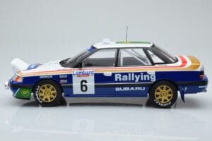 Subaru Legacy RS Night Version #6 M. Alen / I. Kivimaki RAC Rally 1991 IXO 1:18 18RMC080A メタル - 画像 3/6