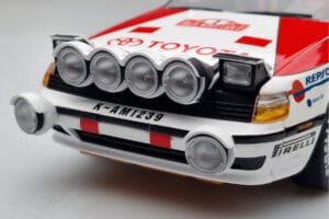 Toyota Celica GT-Four ST165 #2 C. Sainz / L. Moya Winner Rally Monte Carlo 1991 Kyosho 1:18 08961B メタル - 画像 7/12