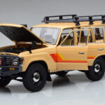 Toyota Land Cruiser 60 ベージュ オプションパーツ付き Kyosho 1:18 - image 2 of 12