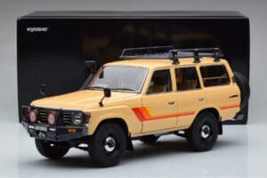 Toyota Land Cruiser 60 ベージュ オプションパーツ付き Kyosho 1:18 08956XBE メタル - 画像 12/12