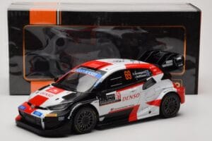 Toyota GR Yaris Rally1 #69 K. Rovanpera / J. Halttunen Rally Monte Carlo World Champion 2023 IXO 1:18 18RMC152B メタル - 画像 6/6