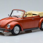 Volkswagen Beetle 1303 カブリオレ オレンジ Norev 1:18