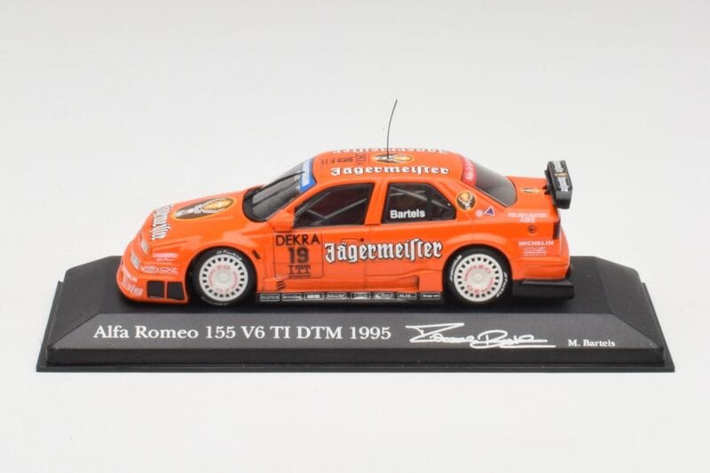 Alfa Romeo 155 V6 TI #19 Jagermeister M. Bartels DTM 1995 Minichamps 1:43 430950219 メタル