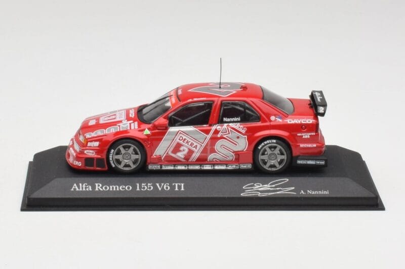 Alfa Romeo 155 V6 TI #2 Team Alfa Corse A. Nannini DTM 1994 Minichamps 1:43 430940202 メタル