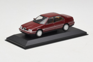 Alfa Romeo 164 3.0 Super V6 ダークレッド Minichamps 1:43 436120700 メタル - 画像 2/4