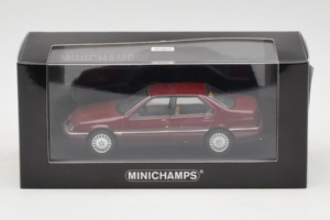 Alfa Romeo 164 3.0 Super V6 ダークレッド Minichamps 1:43 436120700 メタル - 画像 4/4
