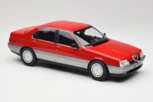Alfa Romeo 164 ロッソアルファ Norev 1:18 187866 メタル - 画像 4/6