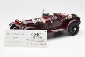 Alfa Romeo 1750 GS Spider #84 T. Nuvolari / B. Guidotti Mille Miglia Winner 1930 CMC 1:18 M-141 メタル