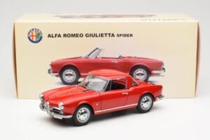 Alfa Romeo Giulietta 1300 Spider レッド AUTOart 1:18 70157 メタル - 画像 8/8