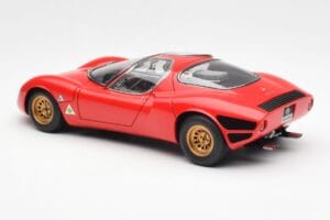 Alfa Romeo 33 Stradale レッド AUTOart 1:18 70191 メタル - 画像 7/8
