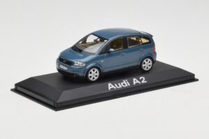 Audi A2 Blue Metallic Minichamps 1:43 20022200748005 メタル - 画像 2/4