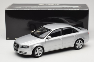 Audi A4 B7 シルバー Minichamps 1:18 100014402 メタル - 画像 8/8