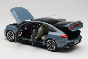 Audi A5L Sportback グレイッシュブルー OEM 1:18 ZAM60004B メタル - 画像 5/8
