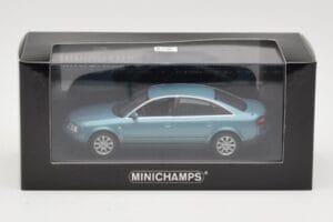 Audi A6 C5 ライトブルー Minichamps 1:43 AUDI004 メタル - 画像 4/4