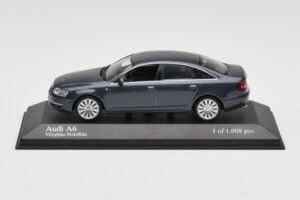 Audi A6 C6 ダークブルー Minichamps 1:43 5010406143 メタル