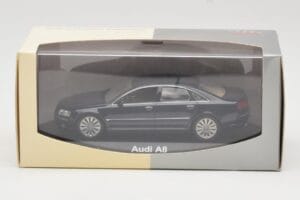 Audi A8 D3 Blue Metallic Light Interior Minichamps 1:43 20000001386003 メタル - 画像 4/4