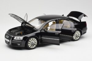 Audi A8 D3 W12 ブラック Kyosho 1:18 09212BK メタル - 画像 2/8