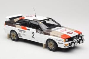 Audi Quattro A1 #2 H. Mikkola / A. Hertz Audi Sport Rally Monte Carlo 1983 Minichamps 1:18 155831102 メタル - 画像 4/6