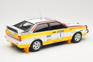 Audi Quattro A2 Audi Sport #1 W. Röhrl / C. Geistdörfer DNF Sanyo Rally of New Zealand 1984 Minichamps 1:18 155841101 メタル - 画像 2/6