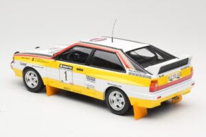 Audi Quattro A2 Audi Sport #1 W. Röhrl / C. Geistdörfer DNF Sanyo Rally of New Zealand 1984 Minichamps 1:18 155841101 メタル - 画像 5/6
