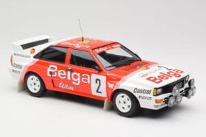 Audi Quattro A2 #2 B. Waldegård / H-T. Thorszelius Belga Team Winners Boucles de Spa 1985 Minichamps 1:18 155851102 メタル - 画像 4/6