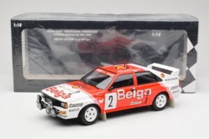 Audi Quattro A2 #2 B. Waldegård / H-T. Thorszelius Belga Team Winners Boucles de Spa 1985 Minichamps 1:18 155851102 メタル - 画像 6/6