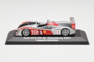 Audi R10 TDI #1 R. Capello / A. McNish / T. Kristensen 24 Hours of Le Mans 2007 Minichamps 1:43 5020700243 メタル