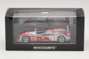 Audi R10 TDI LMP1 #3 L. Luhr / A. Premat 2008 Minichamps 1:43 400089803 メタル - 画像 4/4