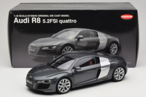 Audi R8 5.2 FSI Quattro Daytona Grey Kyosho 1:18 09216DG メタル - 画像 7/7