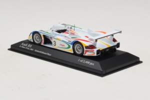 Audi R8 LMP #3 J. Herbert / R. Kelleners 24 Hours of Le Mans 2001 Minichamps 1:43 400010903 メタル - 画像 3/5